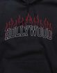 HOLLYWOOD Flames Unisex Hoodie image number 2