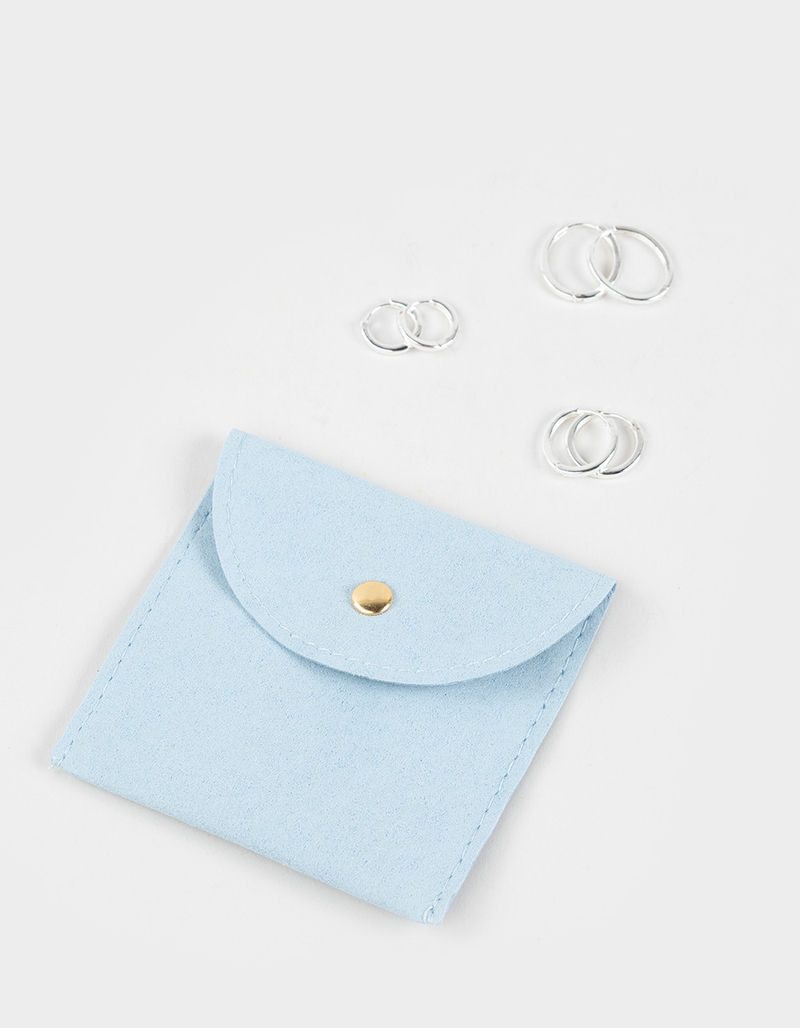 FULL TILT 3 Pack 14K White Gold Dipped Hoop Earring Set image number 0