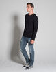 RSQ London Mens Skinny Stretch Ripped Jeans image number 2