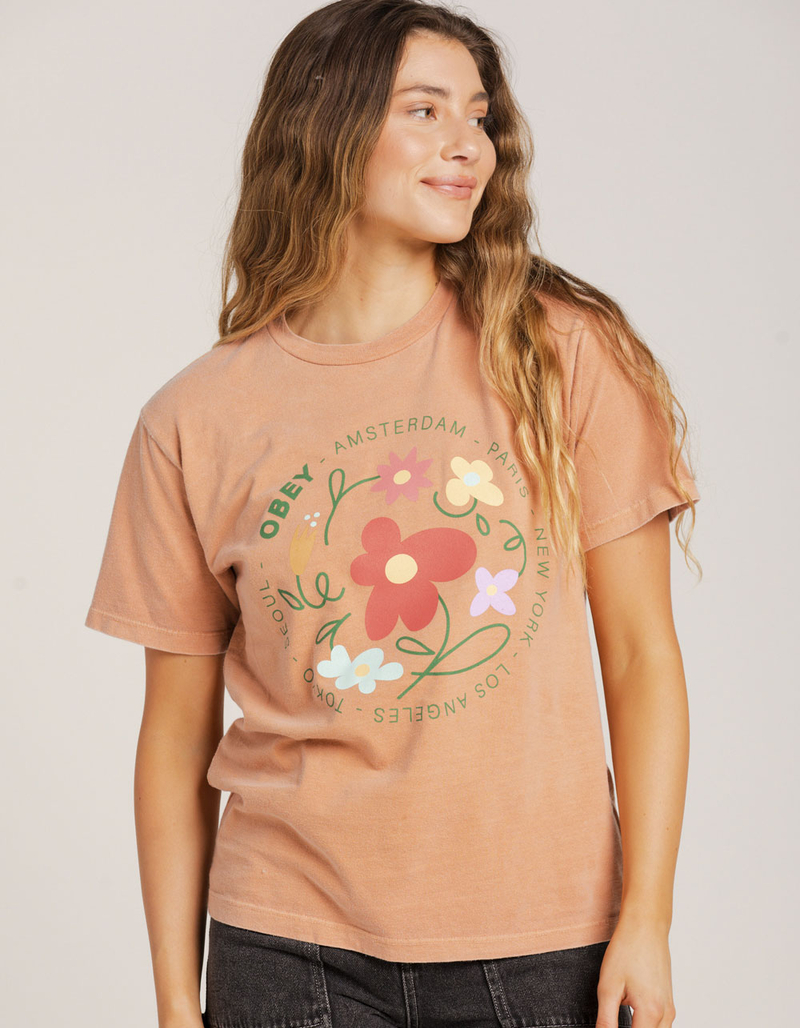 OBEY Flower Dance Womens Tee image number 0