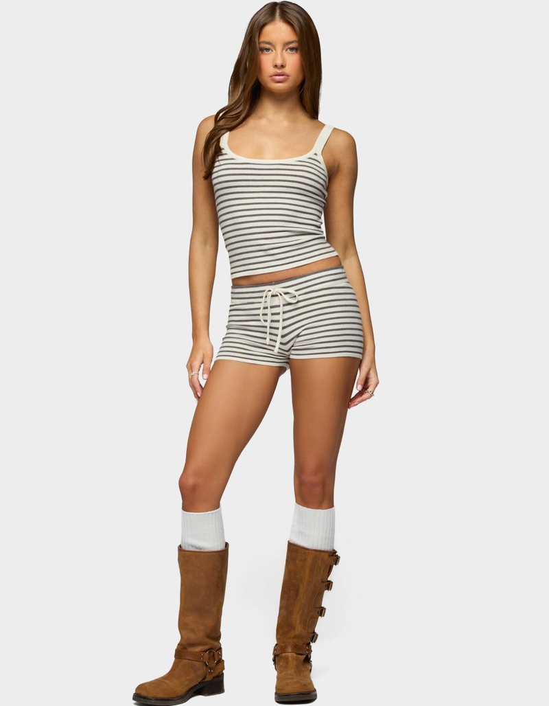 EDIKTED Lillian Striped Knit Tank Top image number 3