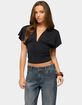 EDIKTED Salie Back Cutout Flutter Top image number 1