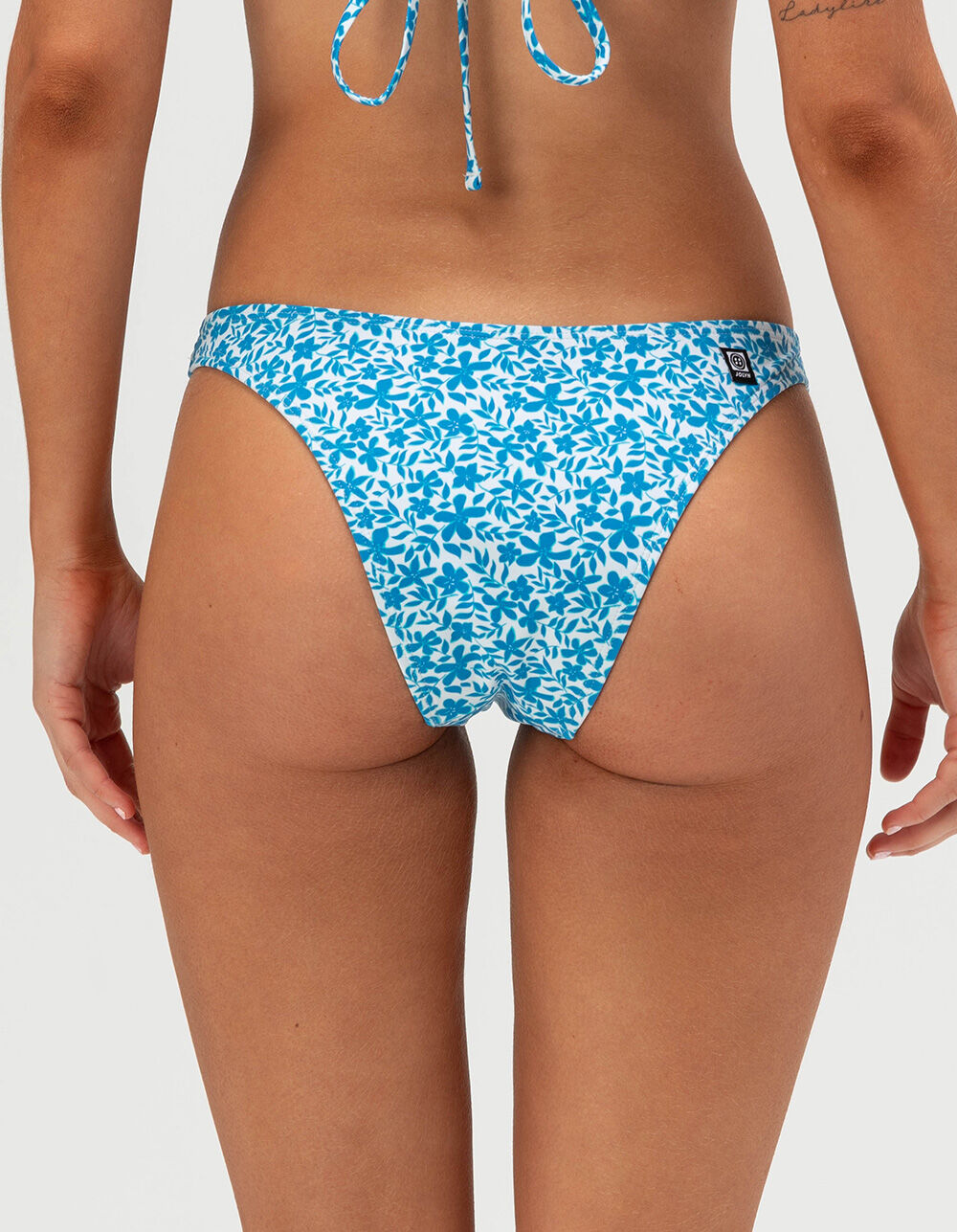 JOLYN Kelia French Cut Bikini Bottoms - BLUE COMBO - M | Tillys