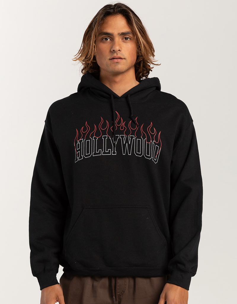 HOLLYWOOD Flames Unisex Hoodie image number 2