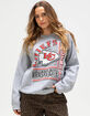 JUNK FOOD Kansas City Chiefs Backfield Womens Crewneck Sweatshirt image number 1