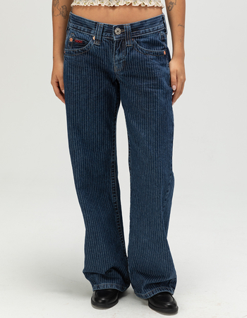 BDG Urban Outfitters Kayla Low Rider Womens Pinstripe Jeans Alternative Image