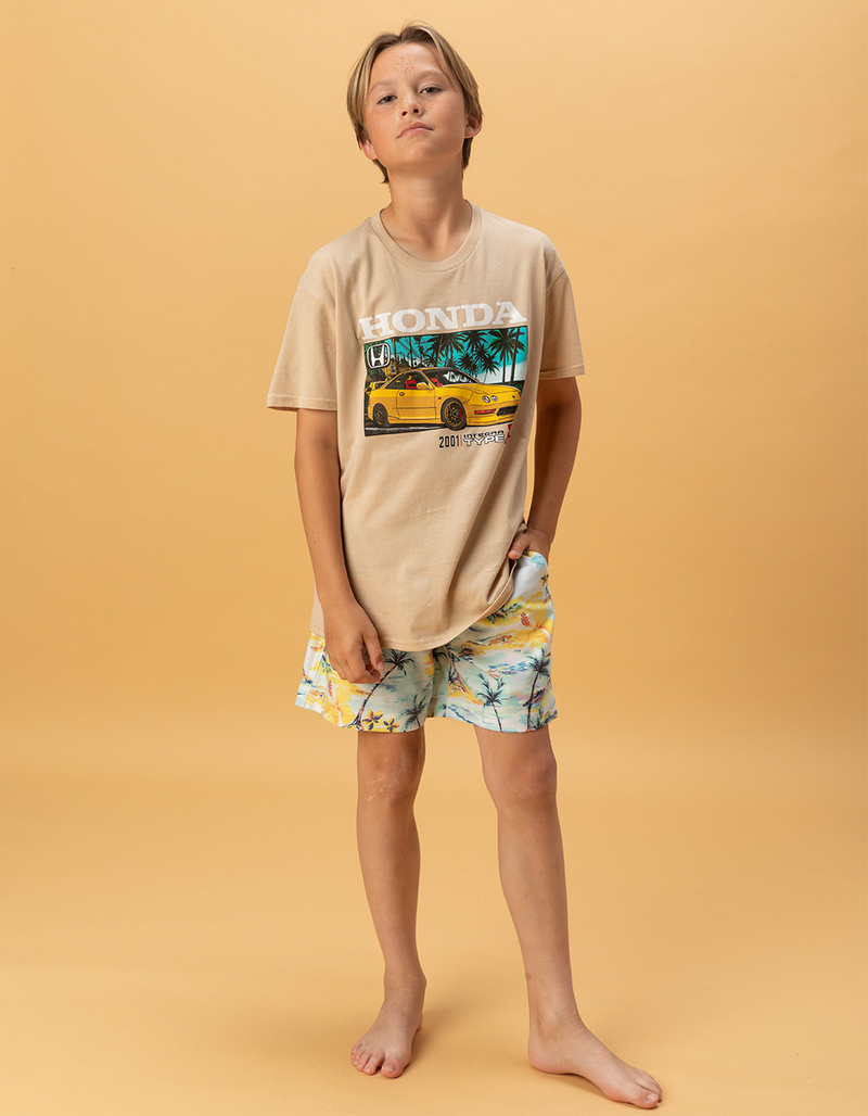RSQ Boys Water Color Scenic Swim Trunks image number 7