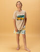 RSQ Boys Water Color Scenic Swim Trunks image number 8