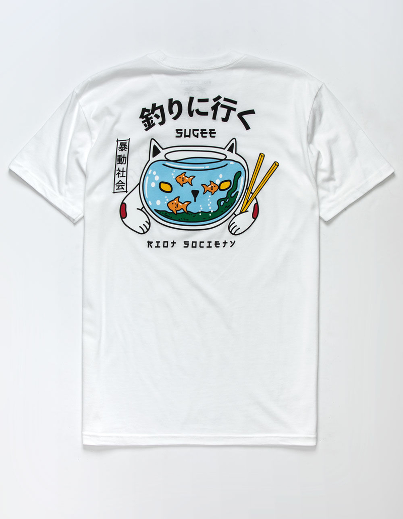 RIOT SOCIETY x Sugee Kitty Bowl Mens T-Shirt image number 2