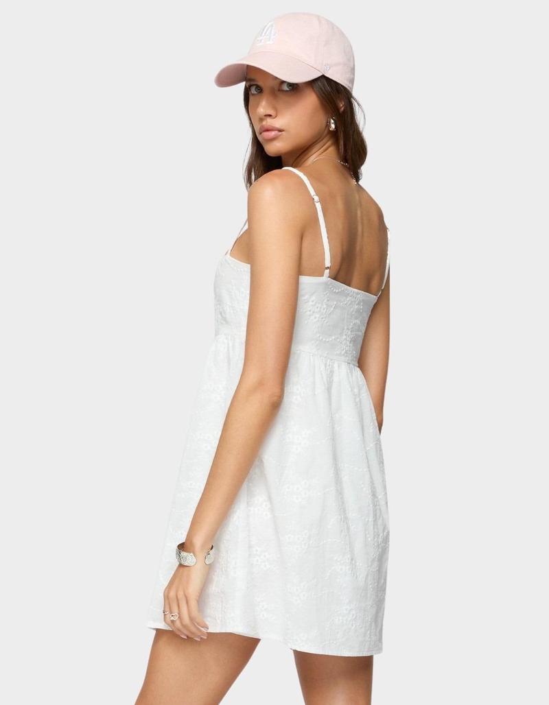 EDIKTED Winifred Eyelet Babydoll Mini Dress image number 2