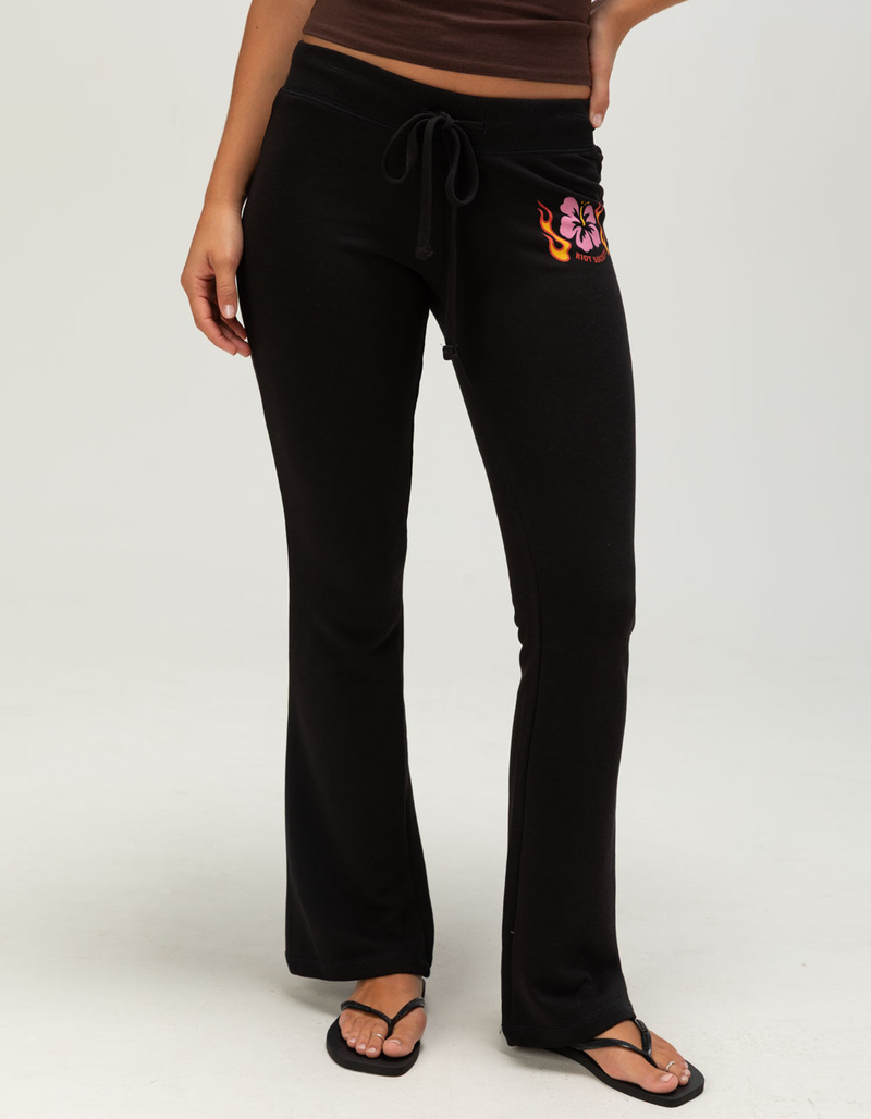 RIOT SOCIETY Hibiscus Flame Womens Sweatpants image number 3