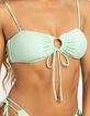 DAMSEL Texture Tie Front Bikini Top image number 3