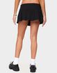 EDIKTED Kore Belt Pleated Denim Micro Skort image number 3