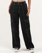 RSQ Womens Smock Waist Loose Cargo Pants image number 4