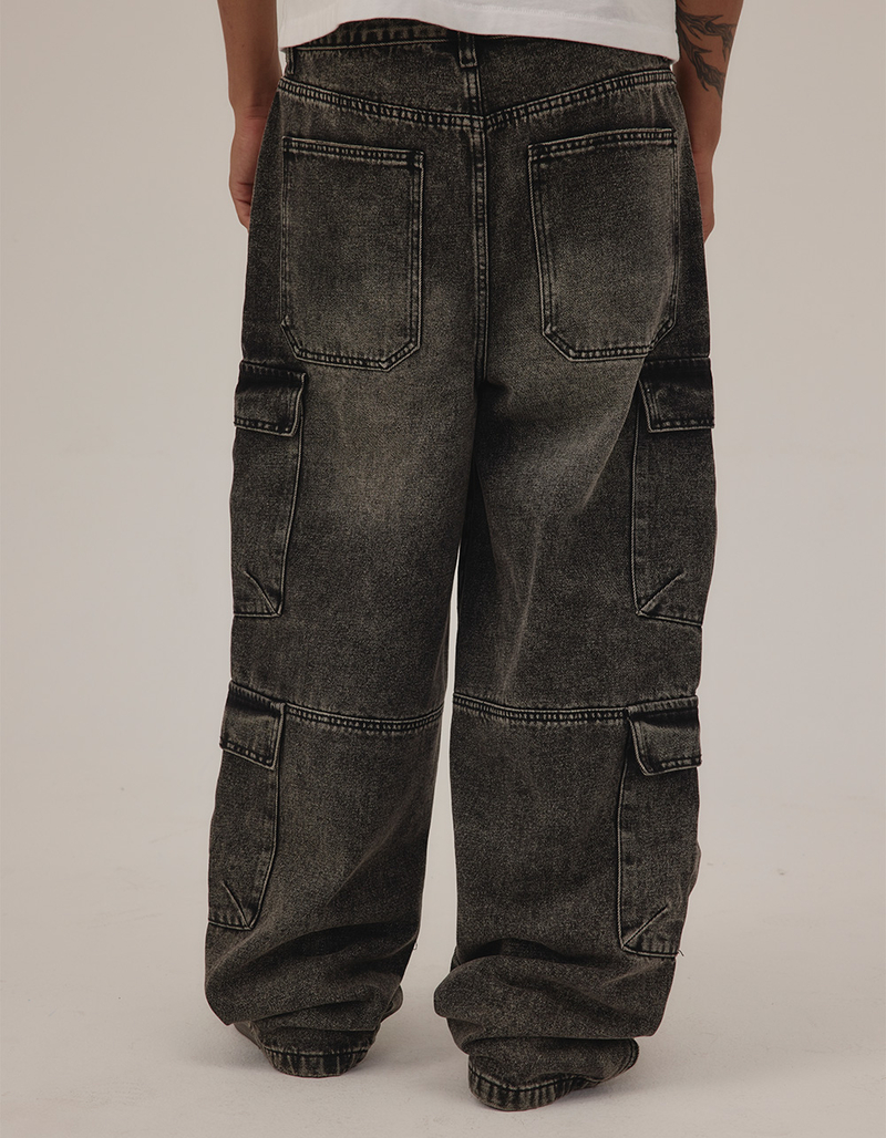 RSQ Mens Extra Baggy Cargo Jeans image number 3