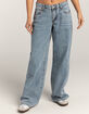 RSQ Womens Low Rise Wide Leg Jeans image number 2