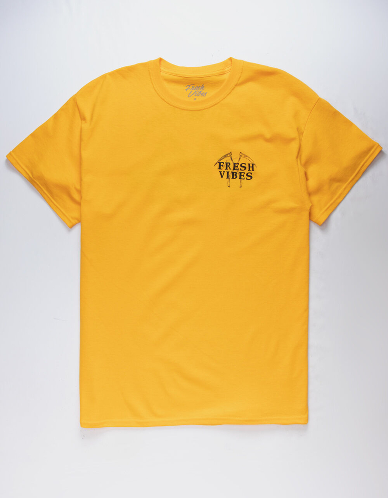 FRESH VIBES Good Friends Gold Mens T-Shirt image number 1