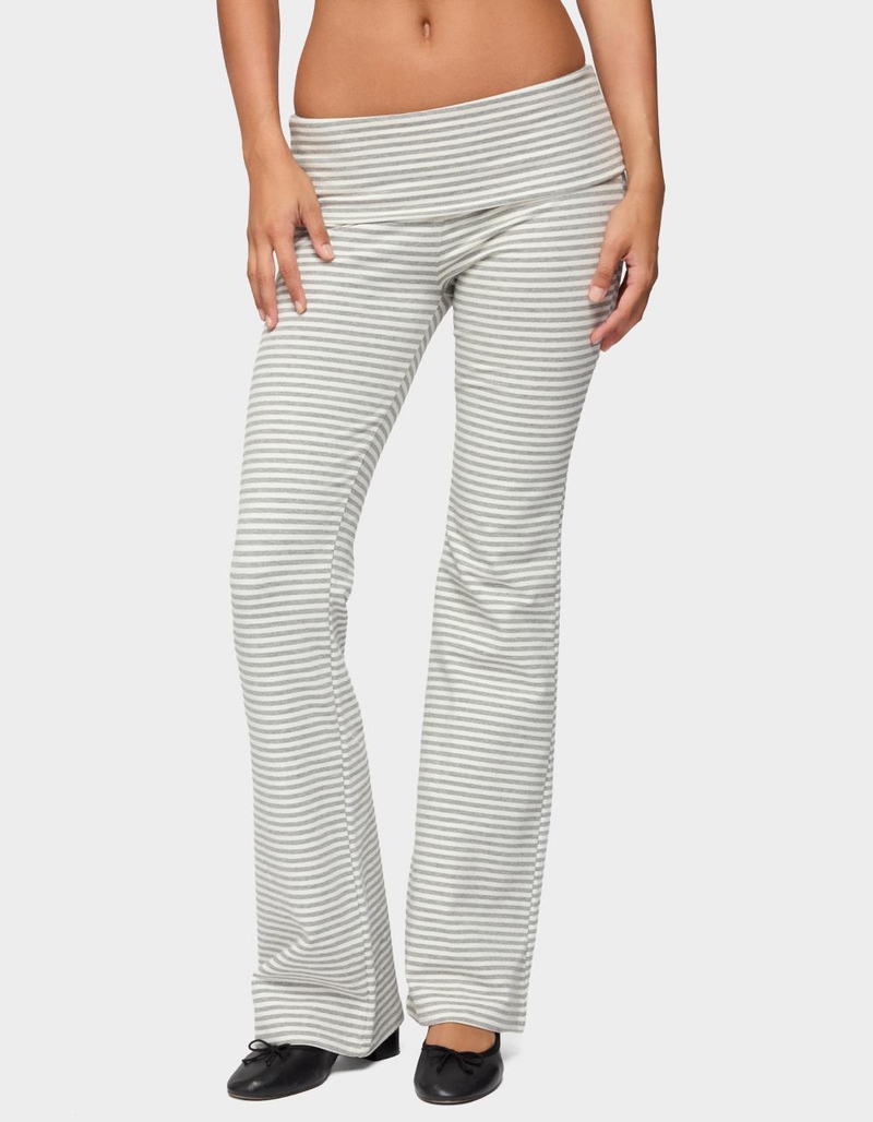 EDIKTED Kaeli Stripey Flared Leggings image number 0