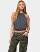 EDIKTED Kammy Draped Backless Halter Top image number 2