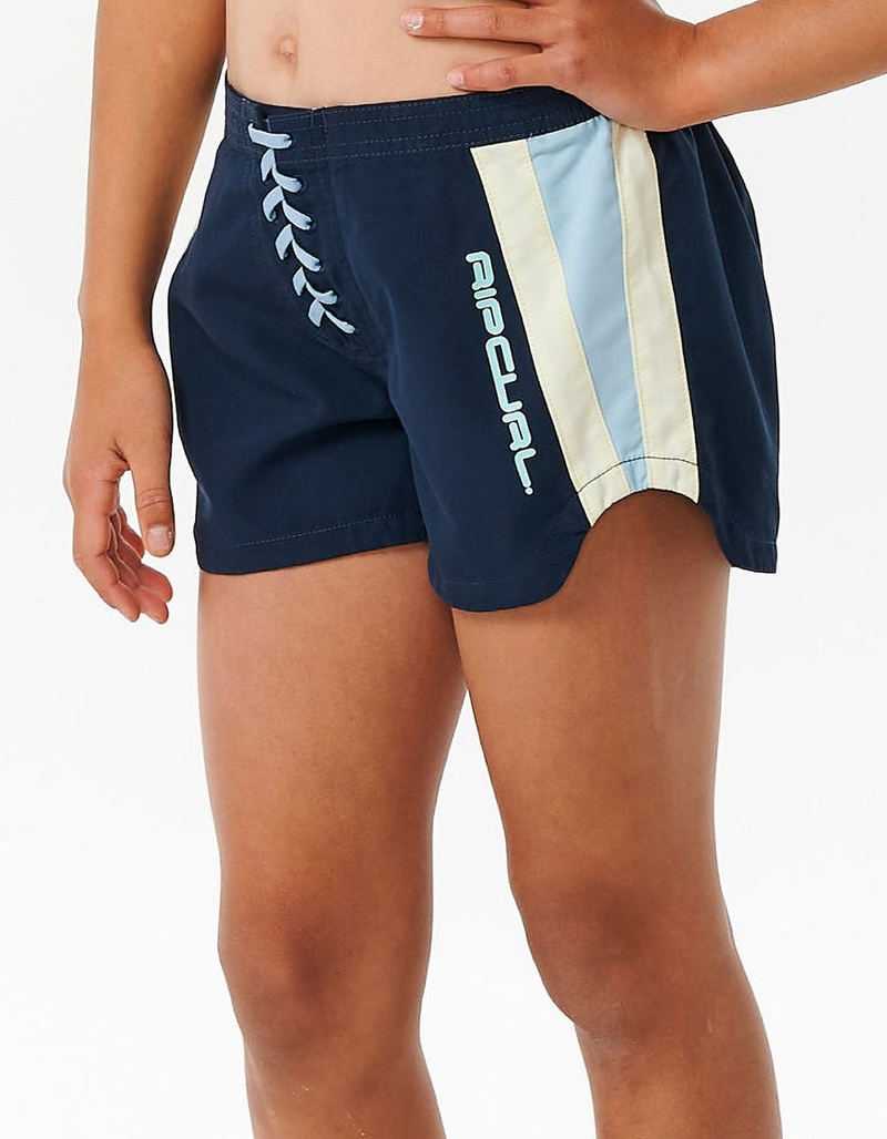 RIP CURL Block Party Hi Waist Girls 3'' Boardshorts image number 1