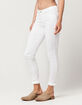 CELEBRITY Pink Womens White Denim Skinny Jeans image number 2