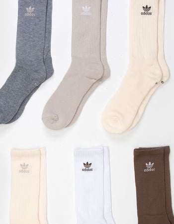 ADIDAS Originals Trefoil 6 Pack Mens Crew Socks Alternative Image