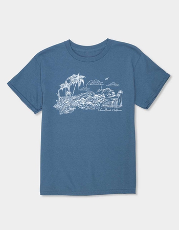 VENICE BEACH Sunset Distressed Unisex Kids Tee Primary Image