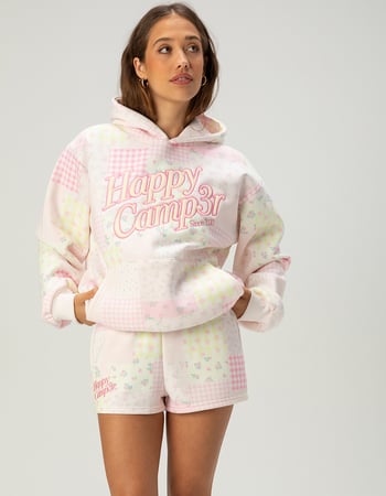 HAPPY CAMP3R Ellie Pink Patchwork Womens Shorts Primary Image