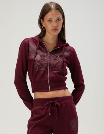 FULL TILT Wing Graphic Womens Zip-Up Hoodie Primary Image