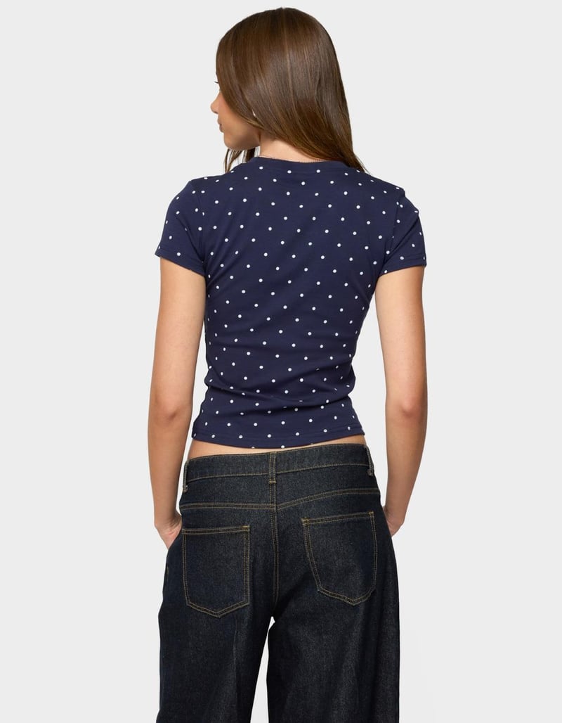 EDIKTED Lorenzo Polka Dot Tee image number 2