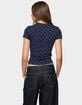 EDIKTED Lorenzo Polka Dot Tee image number 3