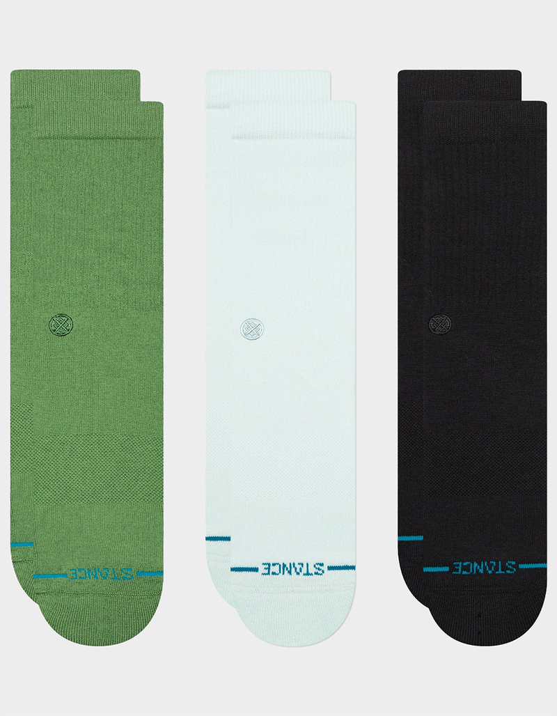 STANCE Icon 3 Pack Mens Crew Socks image number 0