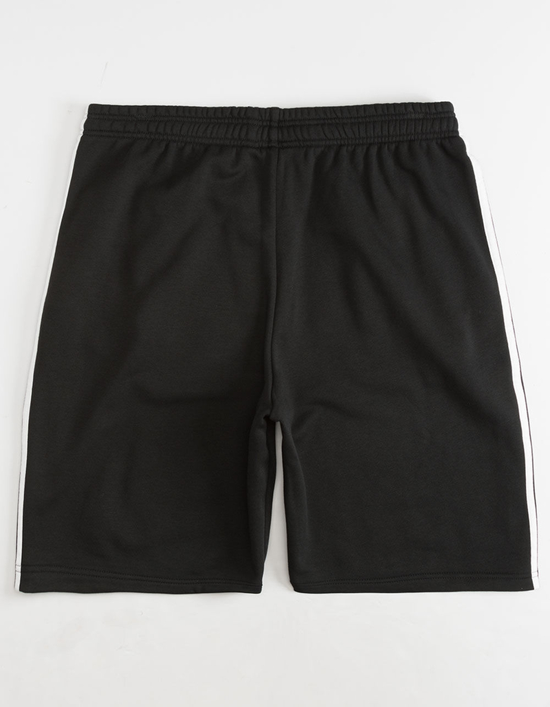 ADIDAS 3 Stripes Black Mens Sweat Shorts image number 1