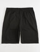 ADIDAS 3 Stripes Black Mens Sweat Shorts image number 2