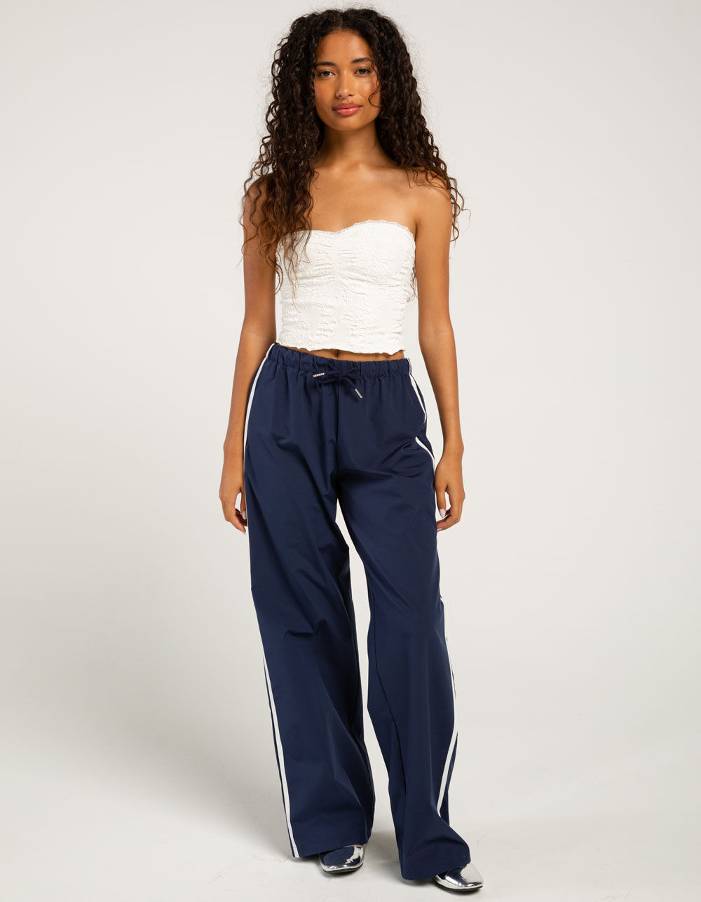 womens navy blue track pants