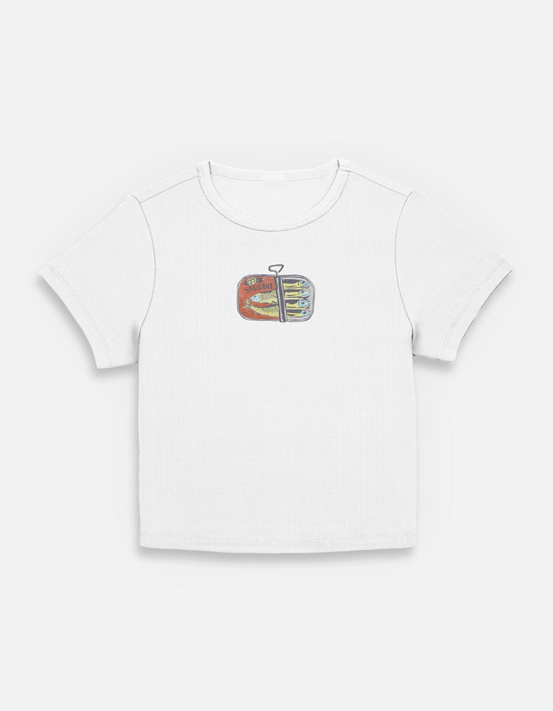 SARDINES Can Womens Baby Tee image number 0