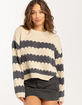 RSQ Womens Bubble Stripe Pullover Sweater image number 1