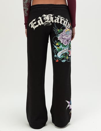 ED HARDY Ice Flower Womens Sweatpants Alternative Image