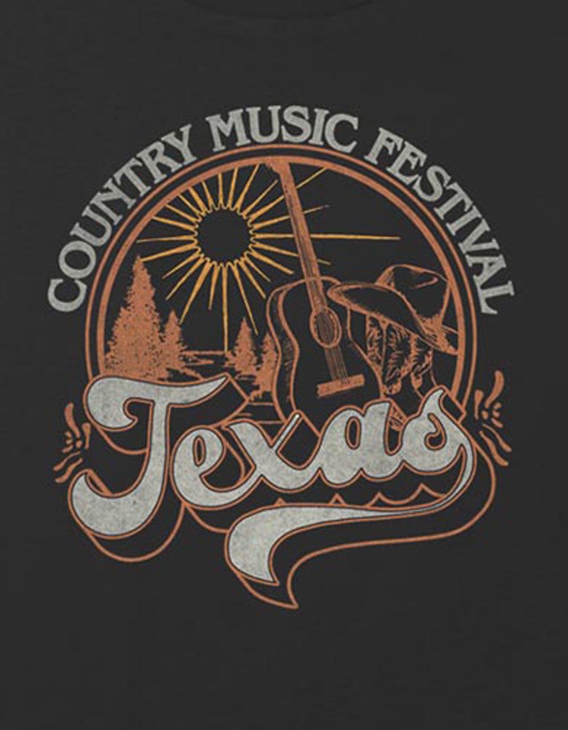 TEXAS Country Music Festival Girls Crop Tee image number 1