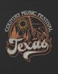 TEXAS Country Music Festival Girls Crop Tee image number 2