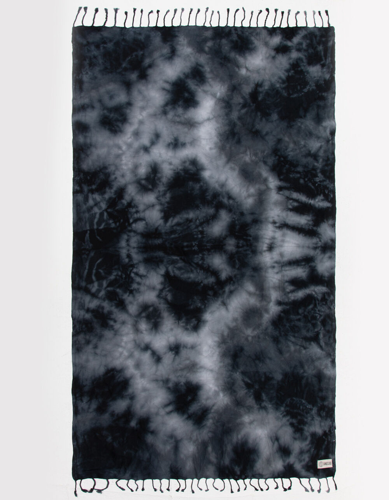 SAND CLOUD Black Acid Wash Towel image number 0