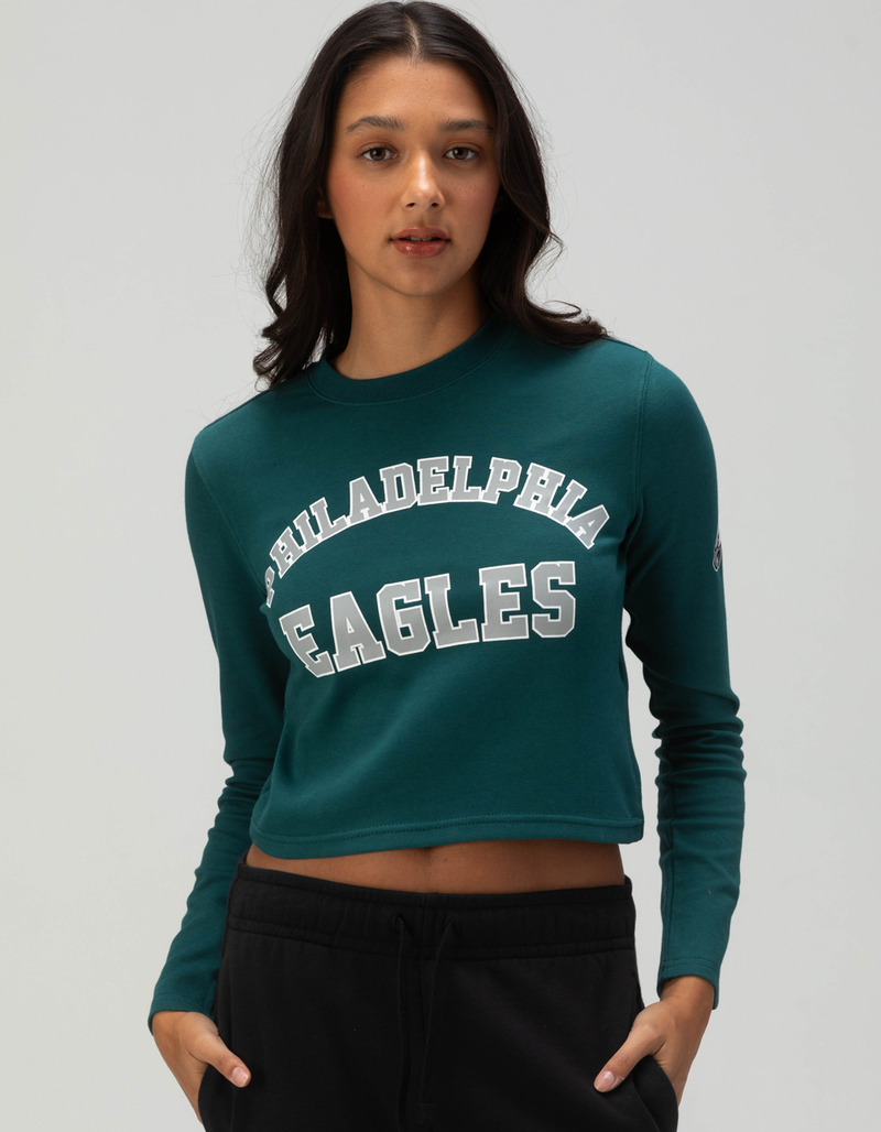 PHILADELPHIA EAGLES Womens Long Sleeve Baby Tee image number 0