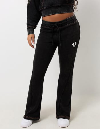 TRUE RELIGION Vintage Wash Spade Pocket Womens Low Rise Sweatpants Alternative Image