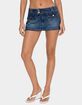EDIKTED Rae Denim Mini Skort image number 1