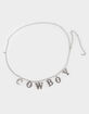 Rhinestone Cowboy Womens Chain Belt image number 1