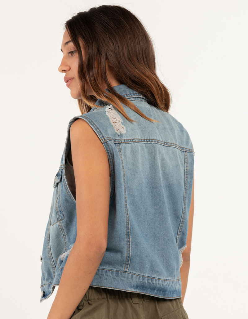 CI SONO Womens Denim Vest  image number 2