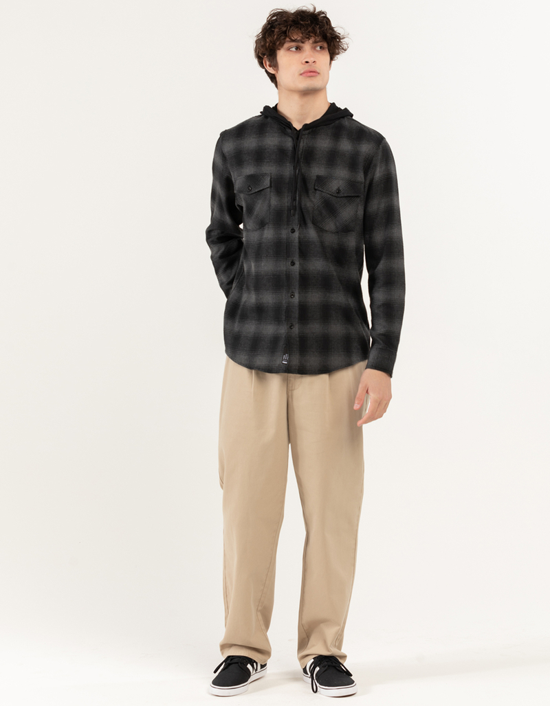 RSQ Mens Plaid Hooded Flannel image number 5