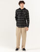 RSQ Mens Plaid Hooded Flannel image number 6