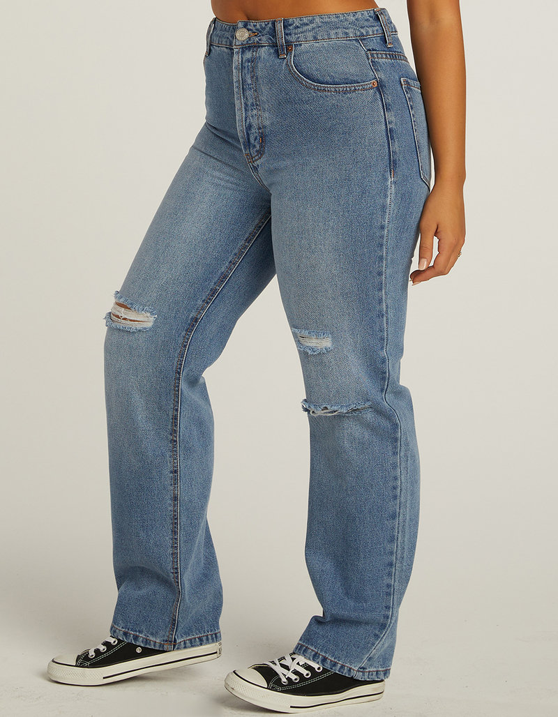 RSQ Womens High Rise Straight Leg Jeans image number 7
