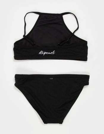 RIP CURL Premium Rib 2.0 Girls High Neck Bikini Set Alternative Image